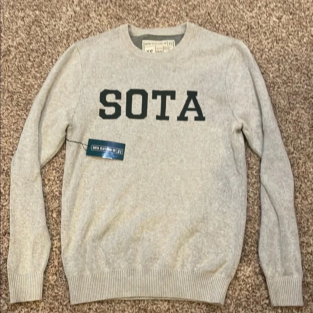NWT Gray SOTA Sweater size XS - Picture 1 of 3